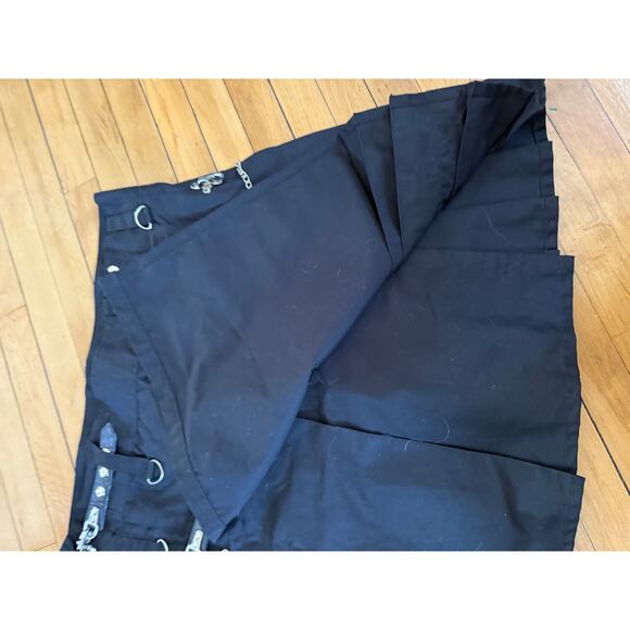 Black gothic chainlink kilt skirt dark steampunk heavy duty dark punk - Picture 6 of 12